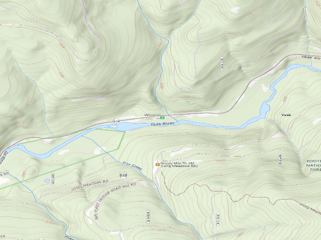 USGS topographic map of Whitetail Campground