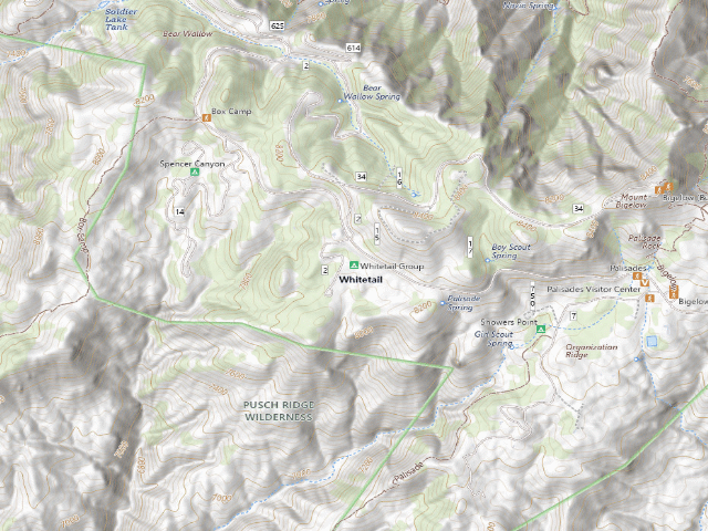 USGS topographic map of Whitetail Group