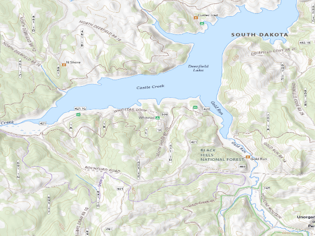 USGS topographic map of Whitetail