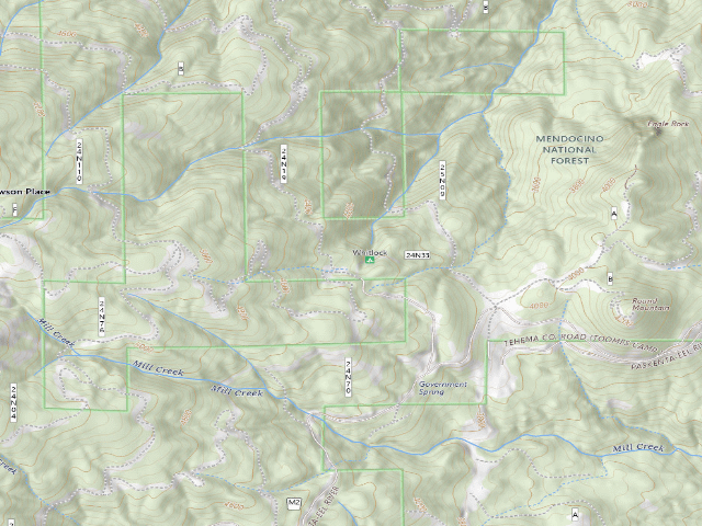 USGS topographic map of Whitlock Campground