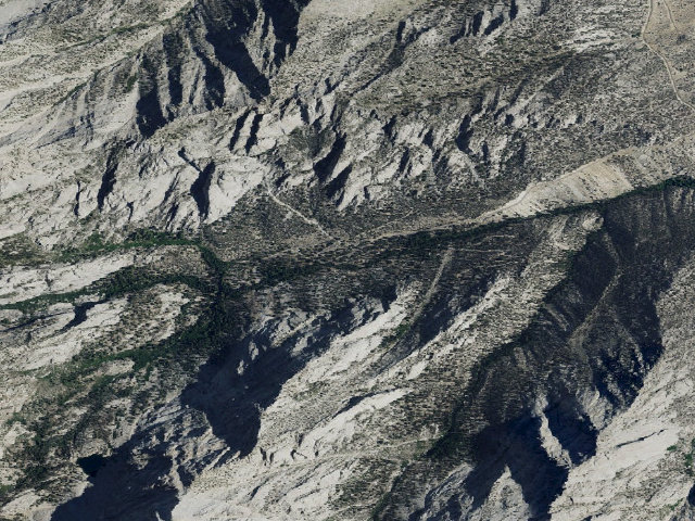 Aerial image of Whitney Portal Group Campground