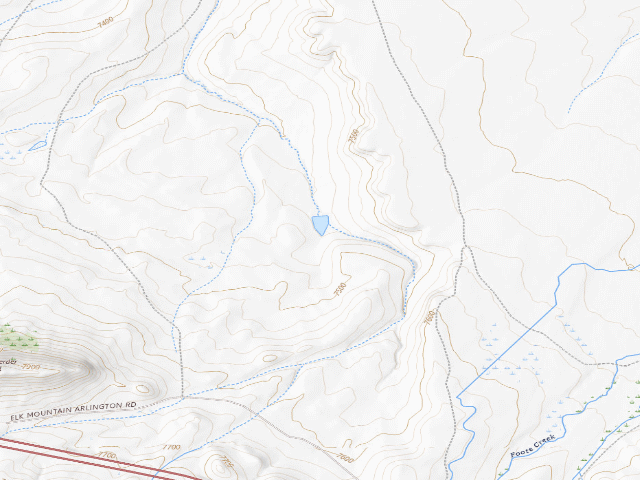 USGS topographic map of Wick Brothers/Beumee WHMA — Camping Area #2