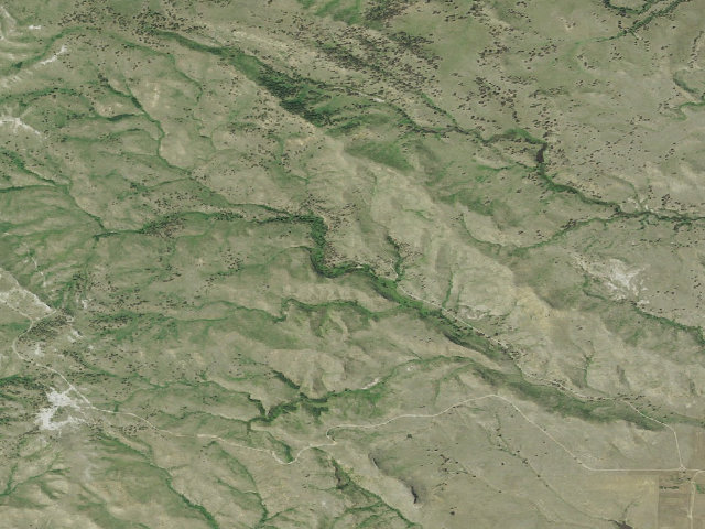 Aerial image of Wickham Gulch