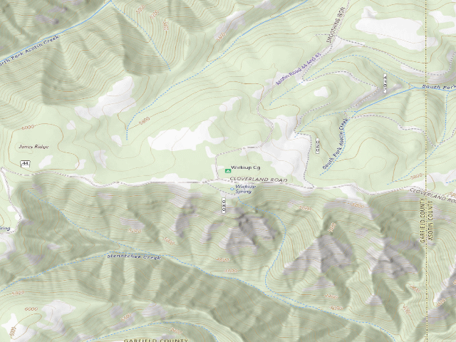 USGS topographic map of Wickiup
