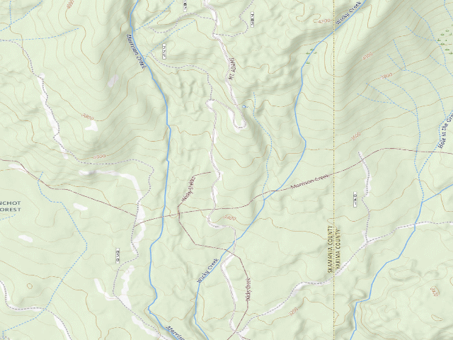 USGS topographic map of Wicky Shelter