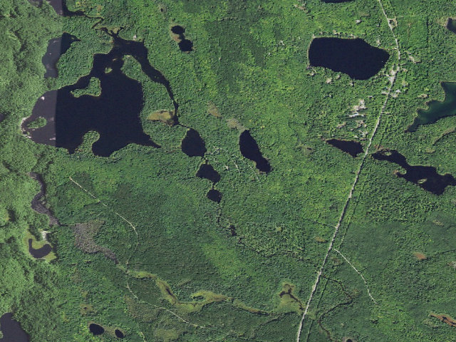 Aerial image of Widewaters Campground