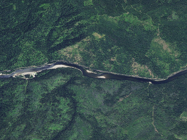 Aerial image of Wild Goose Campground