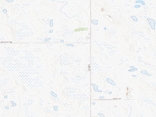 USGS topographic map of Wild Prairie WMA (Ramsey County)