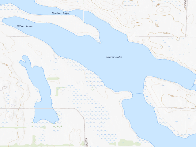 USGS topographic map of Wild Rice WMA (Richland County)