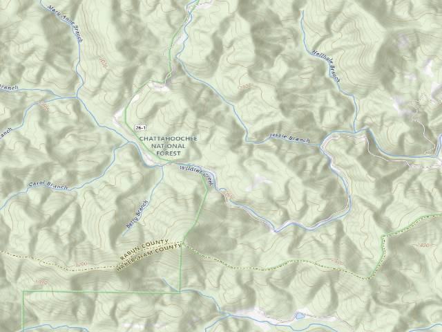 USGS topographic map of Wildcat Campground #2
