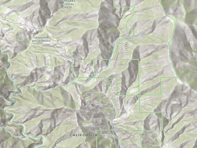 USGS topographic map of Wildcat Campground