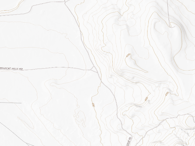 USGS topographic map of Wildcat Hills Designated Routes