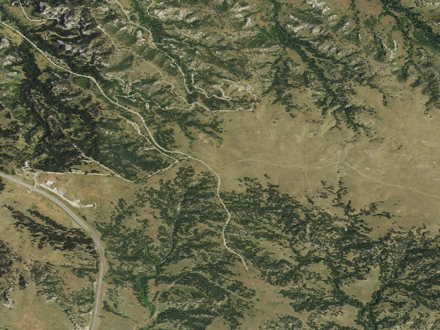 Aerial image of Wildcat Hills WMA