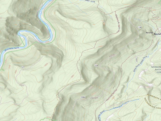 USGS topographic map of Wildell Shelter