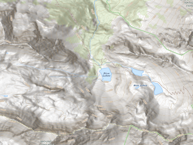 USGS topographic map of Wilderness Campsite 1