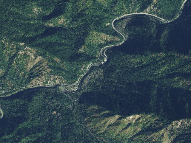 Aerial image of Wilderness Gateway Campground