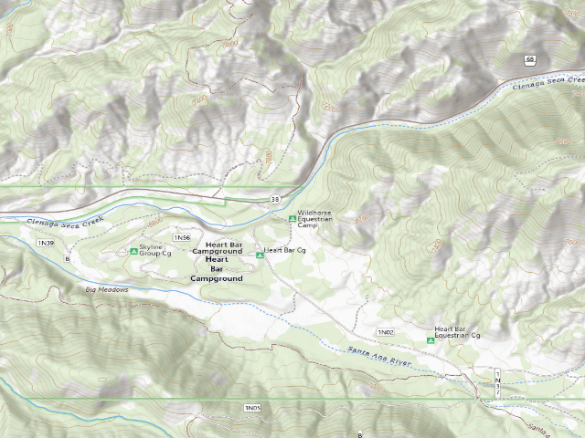 USGS topographic map of Wildhorse Equestrian Camp