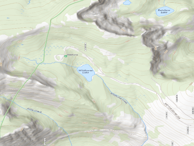 USGS topographic map of Wildhorse Fishing Site
