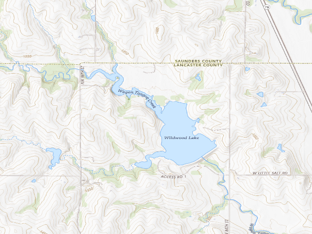 USGS topographic map of Wildwood WMA