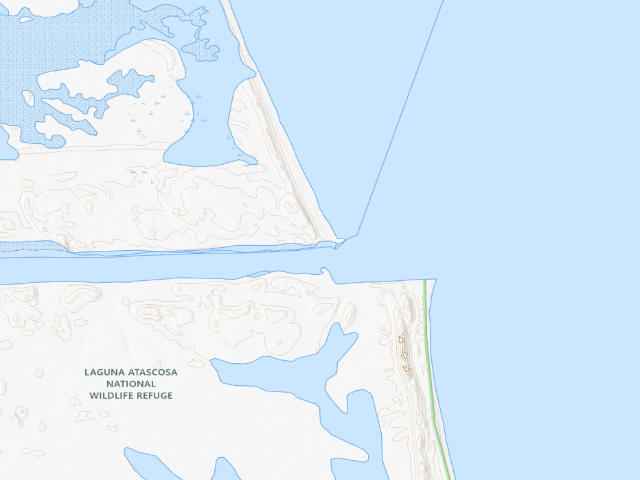 USGS topographic map of Willacy County