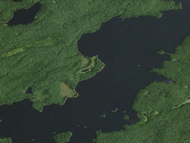 Aerial image of William C. Whitney Campsite #10 (William C. Whitney Wilderness)