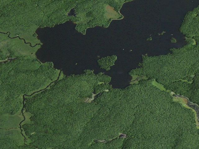 Aerial image of William C. Whitney Campsite #13 (William C. Whitney Wilderness)