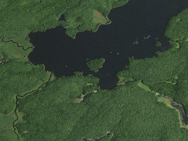 Aerial image of William C. Whitney Campsite #14 (William C. Whitney Wilderness)