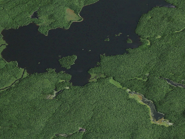 Aerial image of William C. Whitney Campsite #17 (William C. Whitney Wilderness)