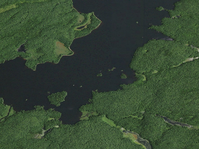 Aerial image of William C. Whitney Campsite #18 (William C. Whitney Wilderness)