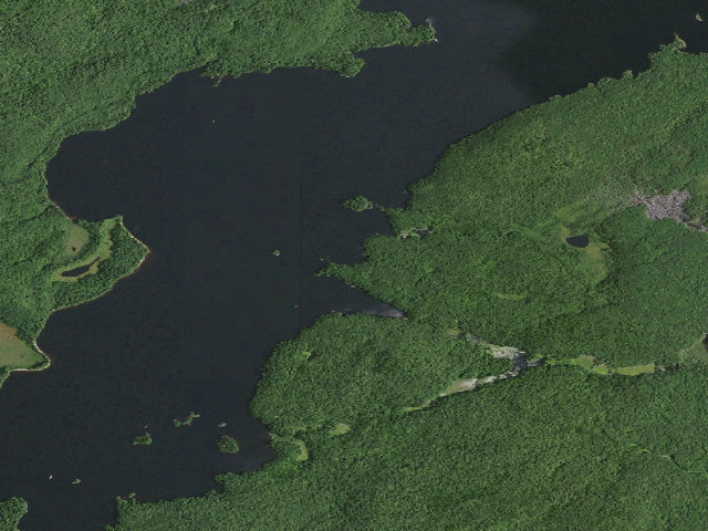 Aerial image of William C. Whitney Campsite #21 (William C. Whitney Wilderness)