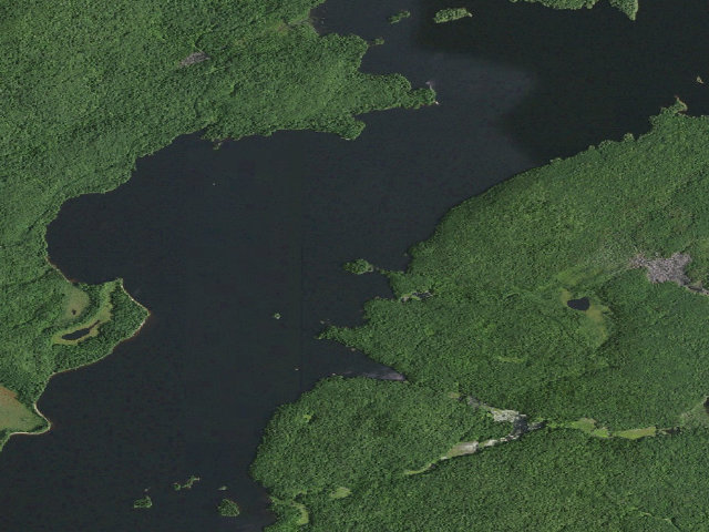Aerial image of William C. Whitney Campsite #22 (William C. Whitney Wilderness)