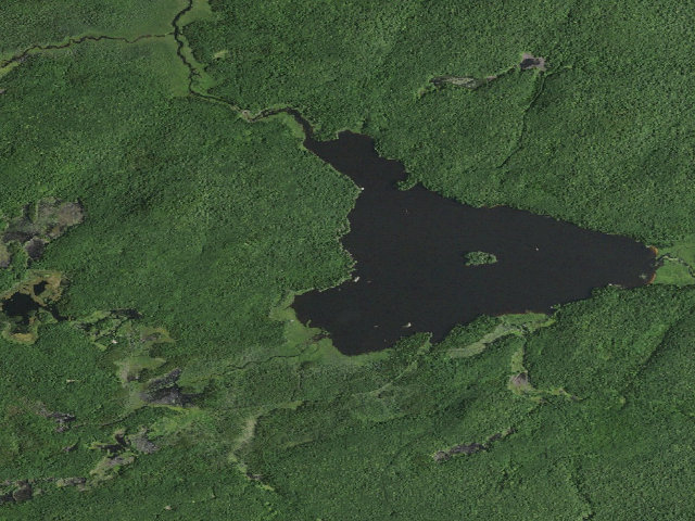 Aerial image of William C. Whitney Campsite #26 (William C. Whitney Wilderness)