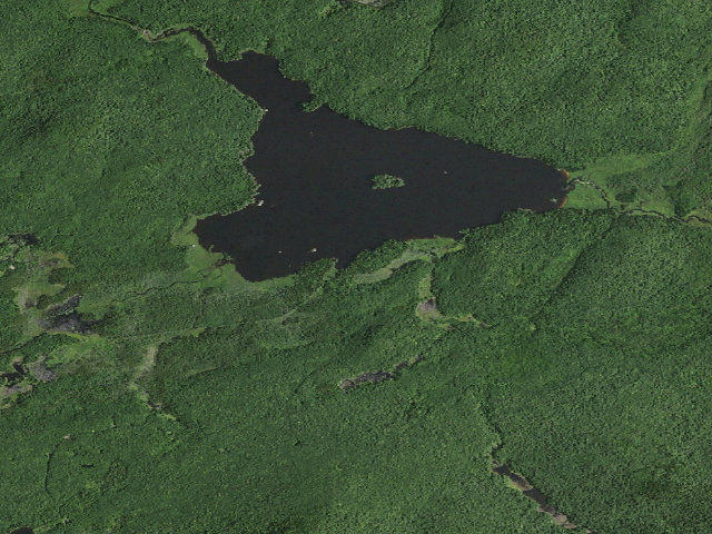 Aerial image of William C. Whitney Campsite #27 (William C. Whitney Wilderness)