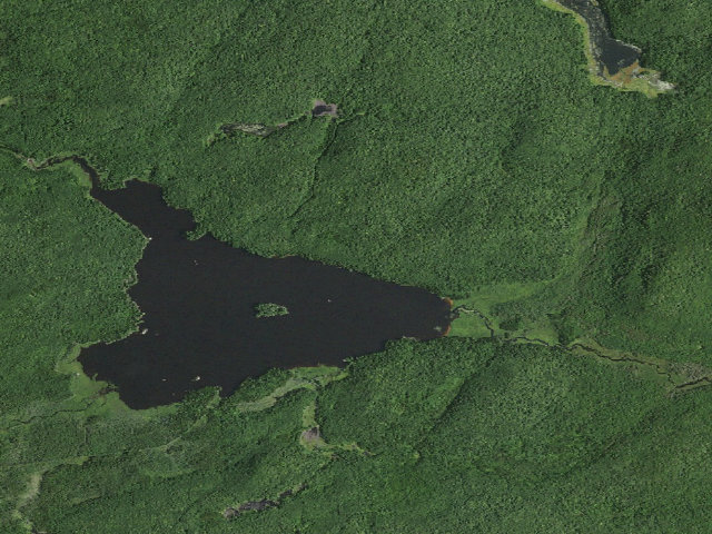 Aerial image of William C. Whitney Campsite #29 (William C. Whitney Wilderness)