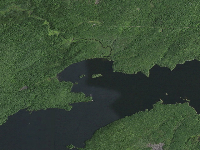 Aerial image of William C. Whitney Campsite #3 (William C. Whitney Wilderness)
