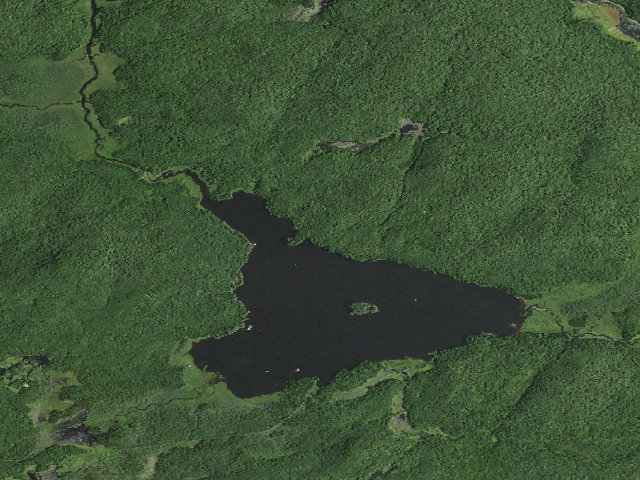 Aerial image of William C. Whitney Campsite #30 (William C. Whitney Wilderness)