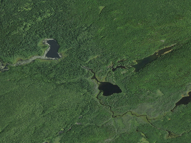 Aerial image of William C. Whitney Campsite #34 (William C. Whitney Wilderness)
