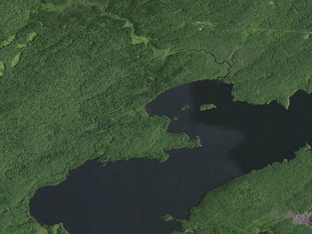 Aerial image of William C. Whitney Campsite #4 (William C. Whitney Wilderness)