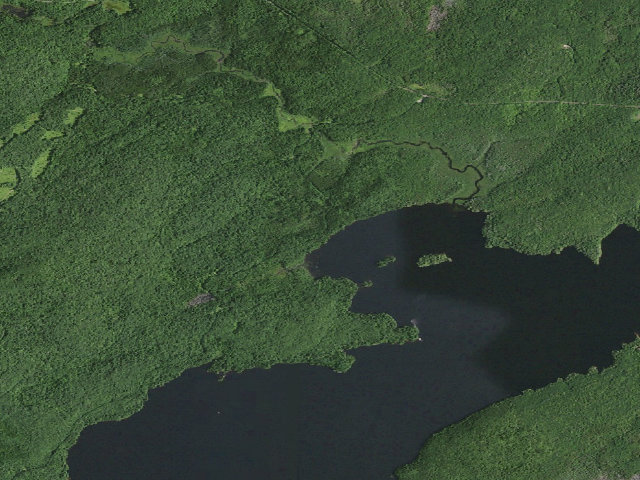 Aerial image of William C. Whitney Campsite #5 (William C. Whitney Wilderness)