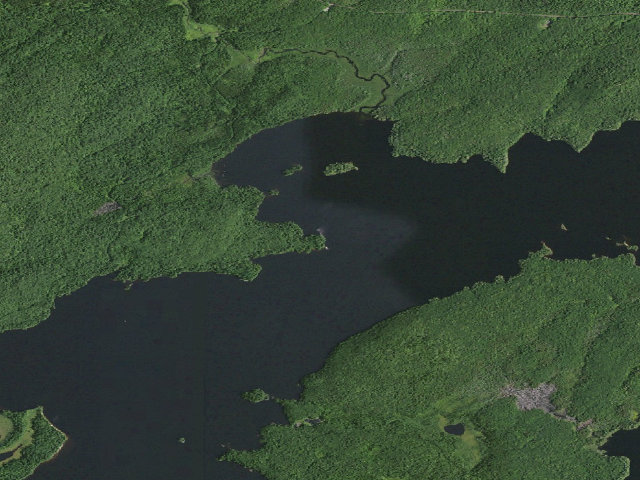Aerial image of William C. Whitney Campsite #6 (William C. Whitney Wilderness)
