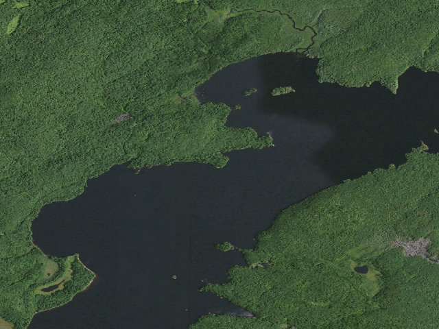 Aerial image of William C. Whitney Campsite #7 (William C. Whitney Wilderness)