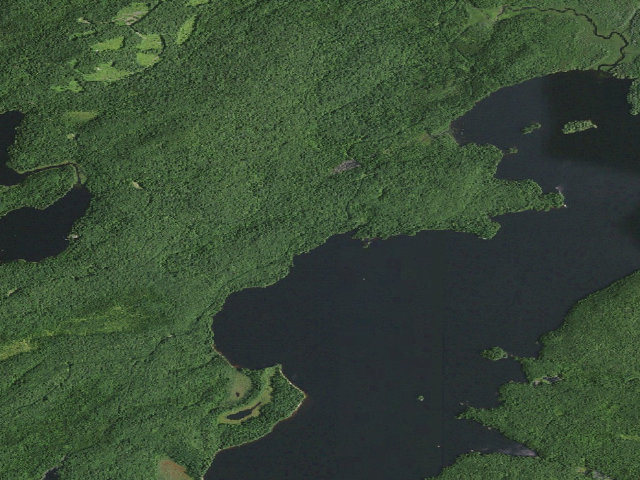 Aerial image of William C. Whitney Campsite #8 (William C. Whitney Wilderness)