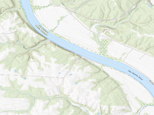 USGS topographic map of William E. Crawford Conservation Area