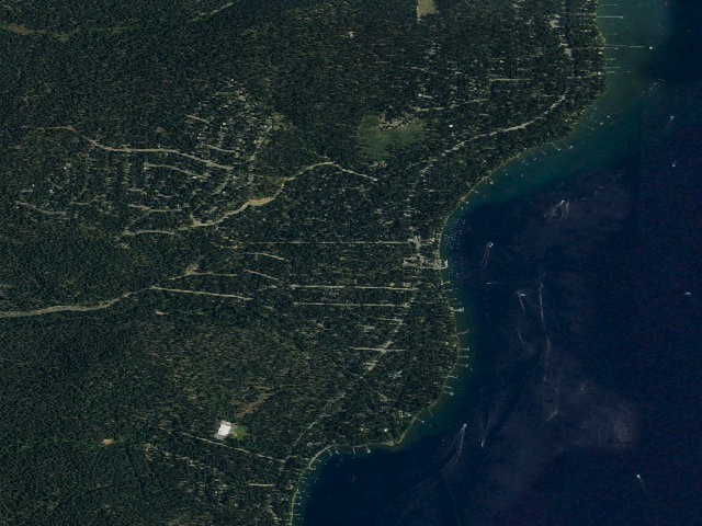 Aerial image of William Kent Campground