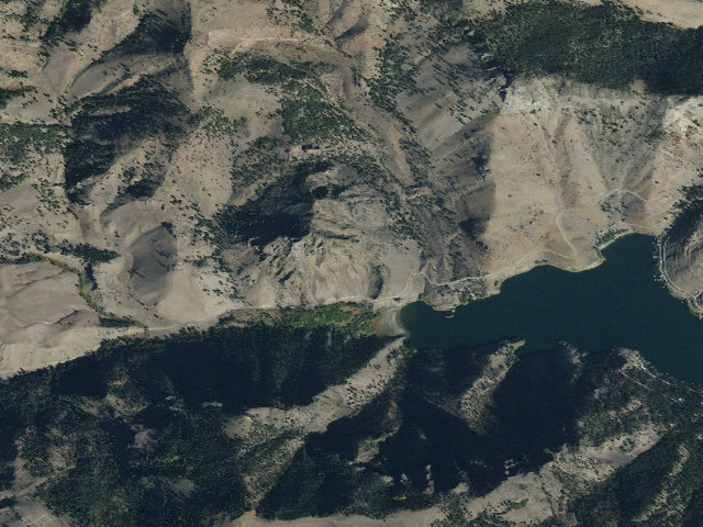 Aerial image of Williams Lake Campground