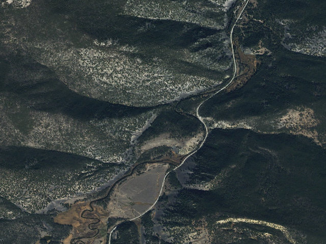Aerial image of Willow Campground