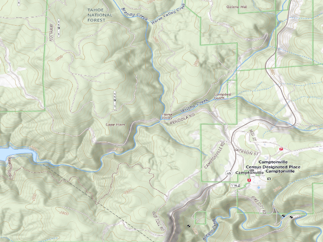 USGS topographic map of Willow Creek
