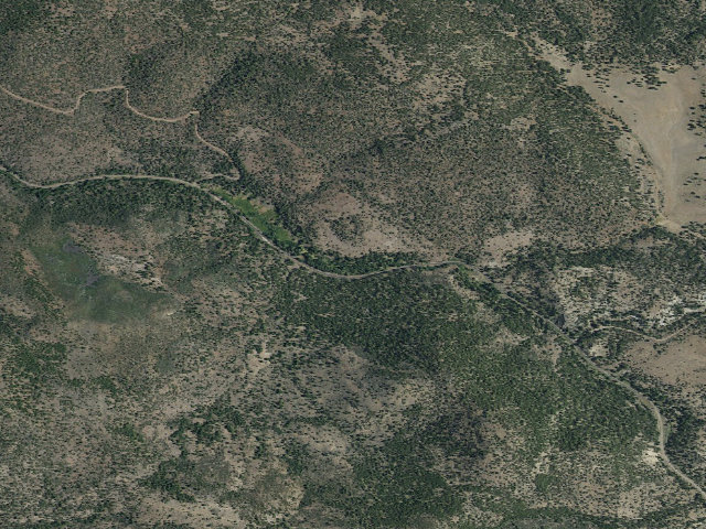 Aerial image of Willow Creek Campground