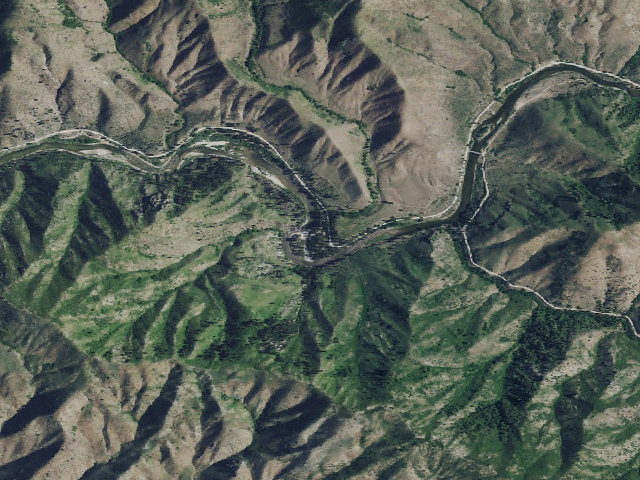 Aerial image of Willow Creek Campground