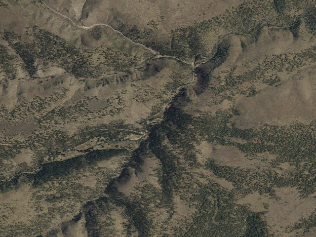 Aerial image of Willow Creek Campground